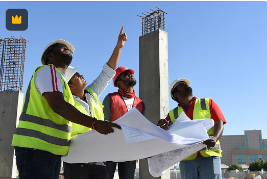 un chantier de construction en activité LOUM